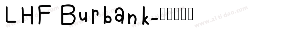 LHF Burbank字体转换